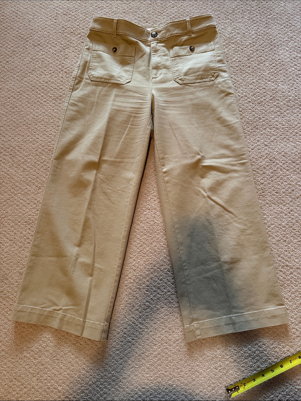 LOFT Palmer Wide-Leg Pants in Khaki